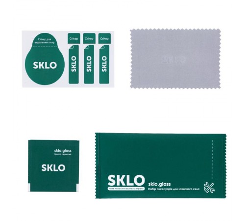 Захисне скло SKLO 3D для Samsung Galaxy S25 FE Чорний