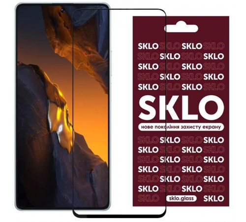 Захисне скло SKLO 3D для Xiaomi 15T / 15T Pro / Redmi Note 15 Pro 5G Чорний