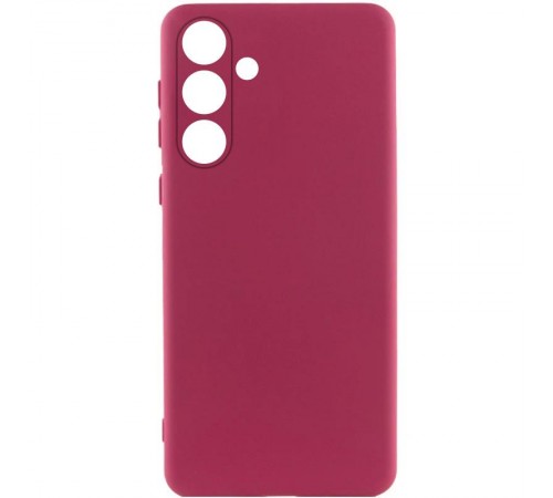 Чохол Silicone Cover Ummi Lakshmi Full Camera (AA) для Samsung Galaxy S25 FE Бордовий / Marsala