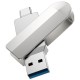 Флеш-накопичувач Hoco UD10 Metal Flash 2in1 USB 3.0/Type-C - 128GB Gray