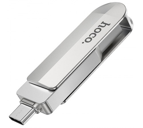 Флеш-накопичувач Hoco UD10 Metal Flash 2in1 USB 3.0/Type-C - 16GB Gray Флеш-накопичувач Hoco UD10 Metal Flash 2in1 USB 3.0/Type-C - 16GB Gray
