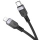 Дата кабель Hoco X109 Energy silicone Type-C to Lightning (3m) Black