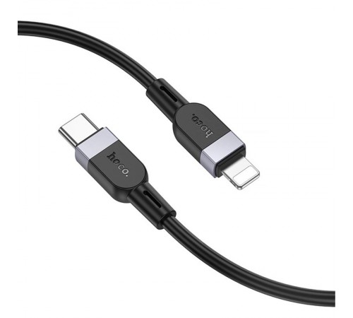 Дата кабель Hoco X109 Energy silicone Type-C to Lightning (3m) Black