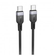 Дата кабель Hoco X109 Energy silicone Type-C to Type-C 60W (3m) Black