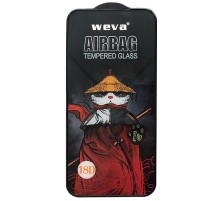 Захисне 2.5D скло Weva AirBag (тех.пак) для Apple iPhone 17 / 17 Pro / 16 Pro (6.3") Чорний