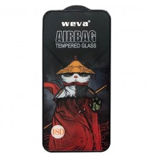 Захисне 2.5D скло Weva AirBag (тех.пак) для Apple iPhone 17 / 17 Pro / 16 Pro (6.3") Чорний