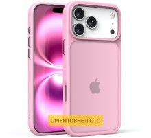 TPU+PC чохол Metal Buttons для Apple iPhone 17 (6.3") Рожевий / Pink