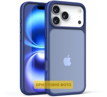 TPU+PC чохол Metal Buttons для Apple iPhone 17 (6.3") Синій / Navy Blue