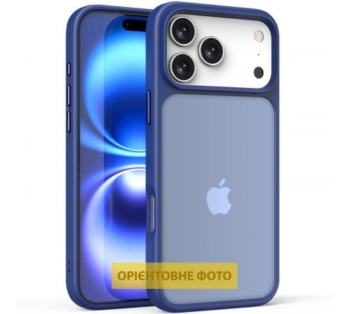 TPU+PC чохол Metal Buttons для Apple iPhone 17 Air (6.5") Синій / Navy Blue TPU+PC чохол Metal Buttons для Apple iPhone 17 Air (6.5") Синій / Navy Blue