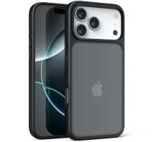 TPU+PC чохол Metal Buttons для Apple iPhone 17 Pro (6.3") Чорний / Black