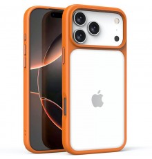 TPU+PC чохол Metal Buttons для Apple iPhone 17 Pro (6.3") Помаранчевий / Orange