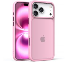 TPU+PC чохол Metal Buttons для Apple iPhone 17 Pro (6.3") Рожевий / Pink