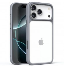 TPU+PC чохол Metal Buttons для Apple iPhone 17 Pro (6.3") Сірий / Grey