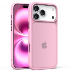 TPU+PC чохол Metal Buttons для Apple iPhone 17 Pro Max (6.9") Рожевий / Pink