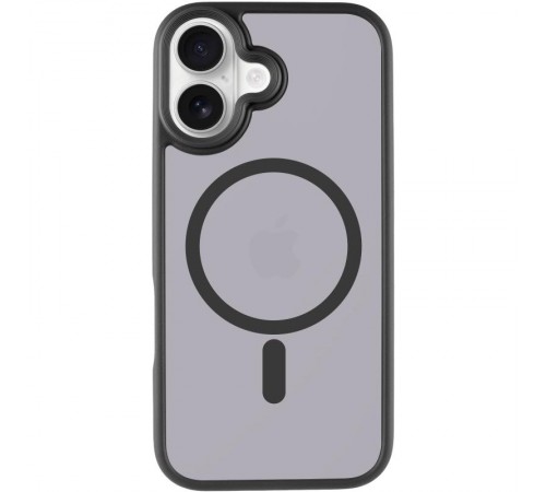 TPU+PC чохол Metal Buttons with MagSafe для Apple iPhone 17 (6.3") Чорний / Black