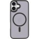 TPU+PC чохол Metal Buttons with MagSafe для Apple iPhone 17 (6.3") Чорний / Black