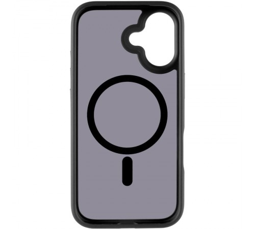 TPU+PC чохол Metal Buttons with MagSafe для Apple iPhone 17 (6.3") Чорний / Black