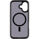 TPU+PC чохол Metal Buttons with MagSafe для Apple iPhone 17 (6.3") Чорний / Black