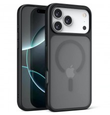 TPU+PC чохол Metal Buttons with MagSafe для Apple iPhone 17 Pro Max (6.9") Чорний / Black