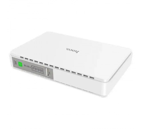 Джерело безперебійного живлення Hoco DB25 Plus Smart Mini UPS для роутерів 5V/9V/12V 10000 mAh White