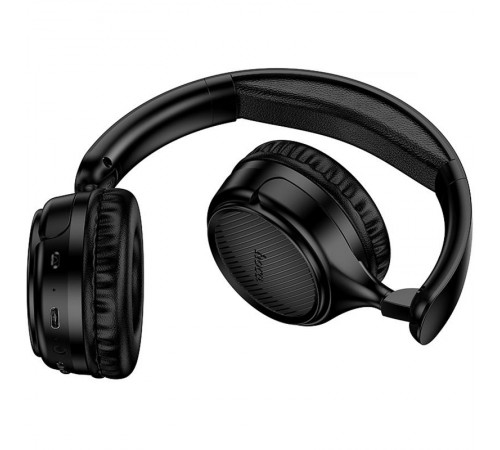 Накладні бездротові навушники Hoco W66 Wave Black