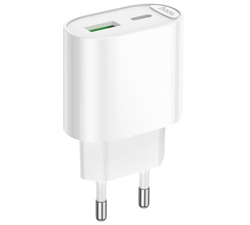 МЗП Hoco C109A Fighter PD20W+QC3.0 (1USB-A/1C) White