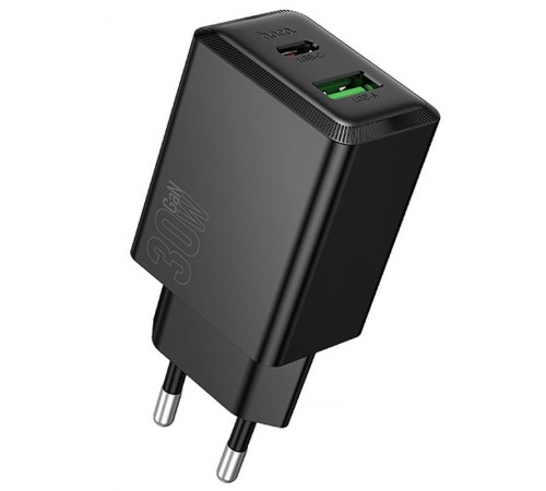 МЗП Hoco N71 Nuevo PD30W+QC3.0 (1USB-A/1C) Black