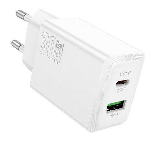 МЗП Hoco N71 Nuevo PD30W+QC3.0 (1USB-A/1C) White