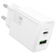 МЗП Hoco N71 Nuevo PD30W+QC3.0 (1USB-A/1C) White