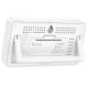 Електронний термогігрометр + годинник Hoco HX42 Indoor White