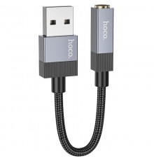 Перехідник Hoco UPA32D Clever USB to 3.5mm Black