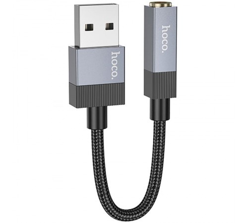 Перехідник Hoco UPA32D Clever USB to 3.5mm Black