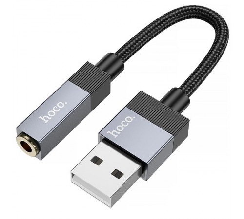 Перехідник Hoco UPA32D Clever USB to 3.5mm Black