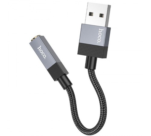 Перехідник Hoco UPA32D Clever USB to 3.5mm Black