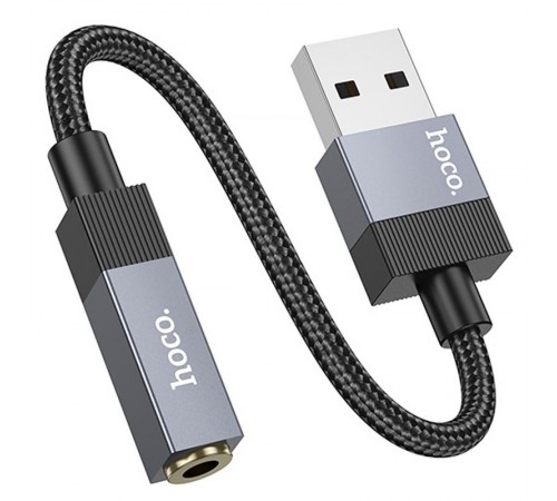 Перехідник Hoco UPA32D Clever USB to 3.5mm Black