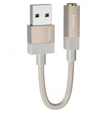 Перехідник Hoco UPA32D Clever USB to 3.5mm Gold