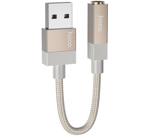 Перехідник Hoco UPA32D Clever USB to 3.5mm Gold