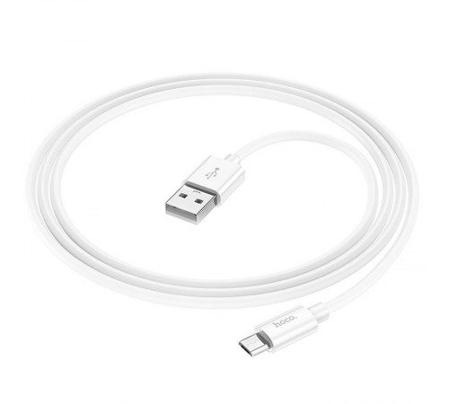 Дата кабель Hoco X87 Magic silicone USB to MicroUSB (1m) White