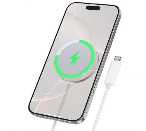 БЗП Hoco CW63 Fast Qi2 magnetic 15W White
