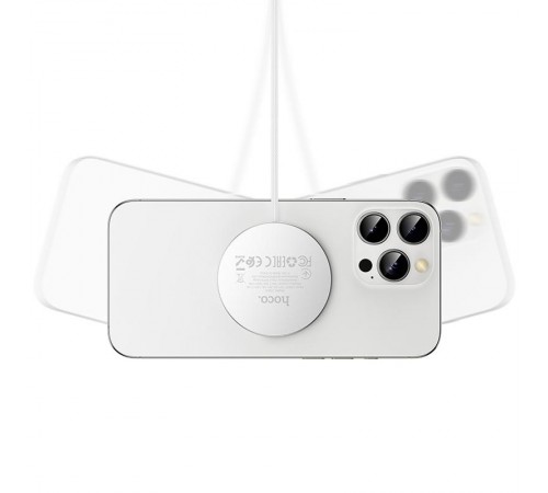 БЗП Hoco CW63 Fast Qi2 magnetic 15W White