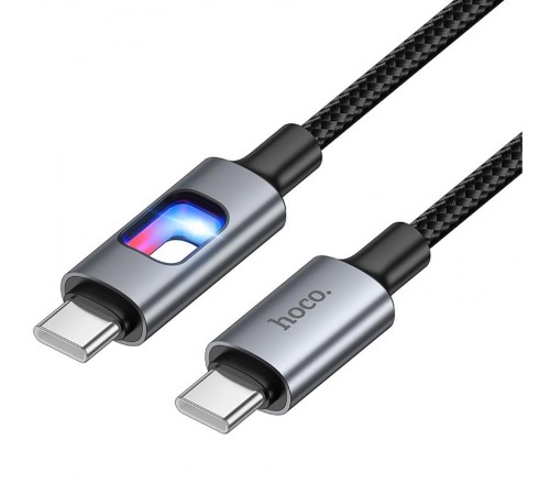 Дата кабель Hoco U144 New Type-C to Type-C 60W (1.2m) Black