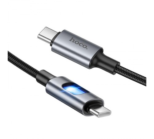 Дата кабель Hoco U144 New Type-C to Type-C 60W (1.2m) Black