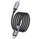 Дата кабель Hoco U144 New Type-C to Type-C 60W (1.2m) Black