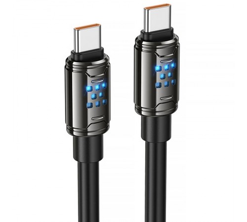 Дата кабель Hoco U143 Joy Type-C to Type-C 240W (1.2m) Black