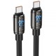 Дата кабель Hoco U143 Joy Type-C to Type-C 240W (1.2m) Black
