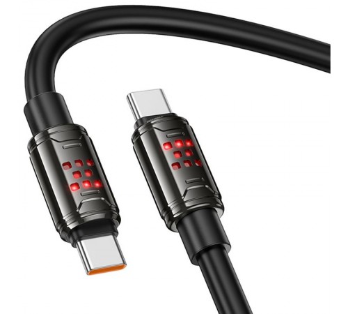 Дата кабель Hoco U143 Joy Type-C to Type-C 240W (1.2m) Black
