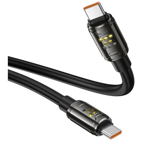 Дата кабель Hoco U143 Joy Type-C to Type-C 240W (1.2m) Black