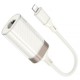 Перехідник Hoco UA41A Crystal Lightning to RJ45 100 Mbs (0.15m) Apricot