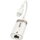 Перехідник Hoco UA41B Crystal Type-C to RJ45 100 Mbs (0.15m) Apricot