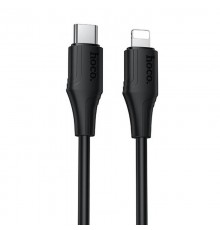 Дата кабель Hoco X124 Bien silicone Type-C to Lightning 27W (1m) Black